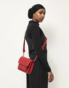 HVISK Croco Red Crossbody Bag