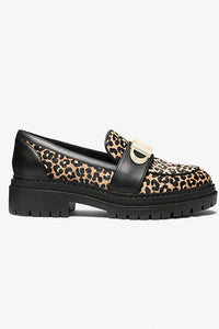 Michael Kors Animal Print Lug Loafers (New)