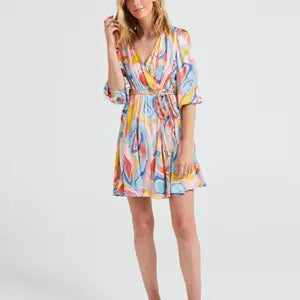 Angel Eye Dahlia Multi Coloured Dress (NWT)