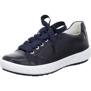 Ara Navy Leather Sneakers (New)