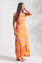 XIX*Palms X Tribal Maxi Wrap Dress In Pink & Orange (NWT)