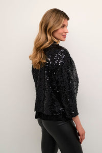 Kaffe Black Sequin Jakcet (NWT)