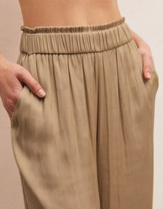 Z Supply Estate Lux Sheen Pants In Rattan (NWT)